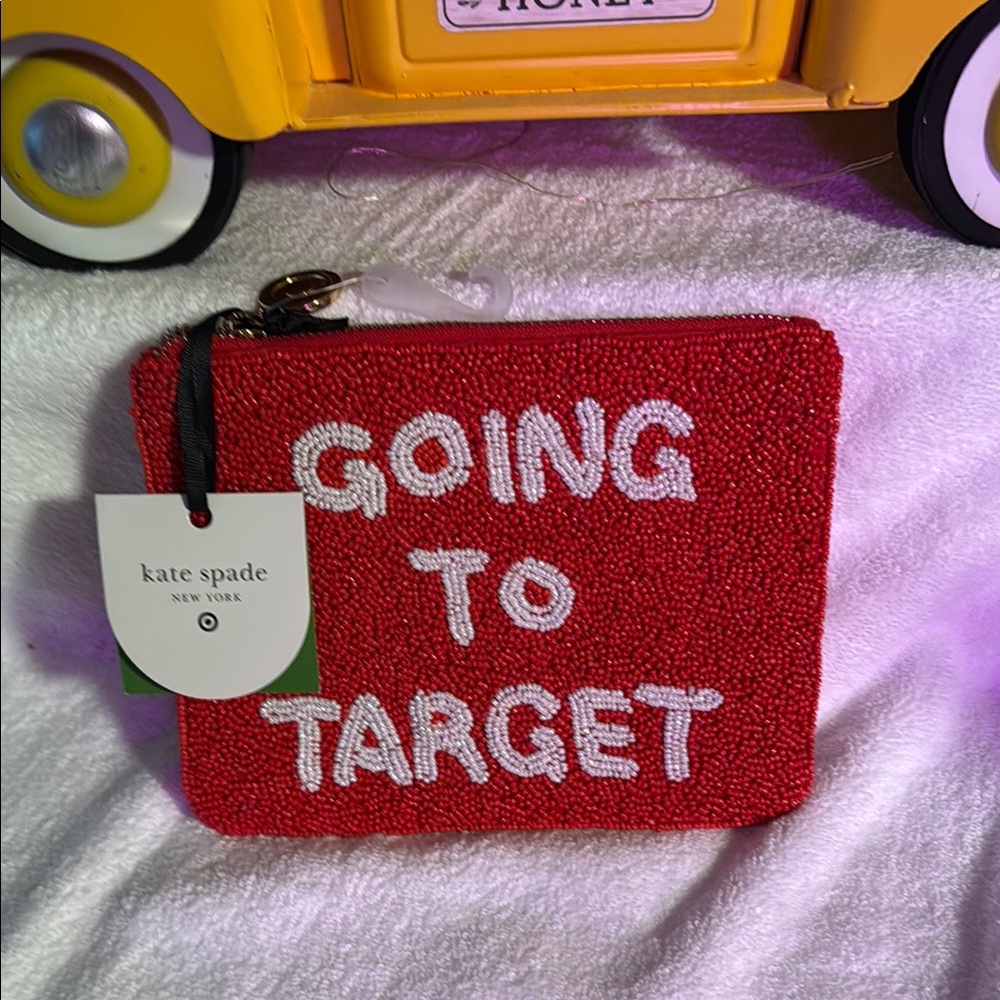 Kate Spade x Target Vibrant Red Beaded Clutch